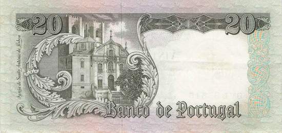 20 Escudos 26.5.1964